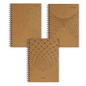 A5 Dot Grid Notebook | 5MM Dot Design | | 100 Pages | DOT GRID 1 | Pack of 3