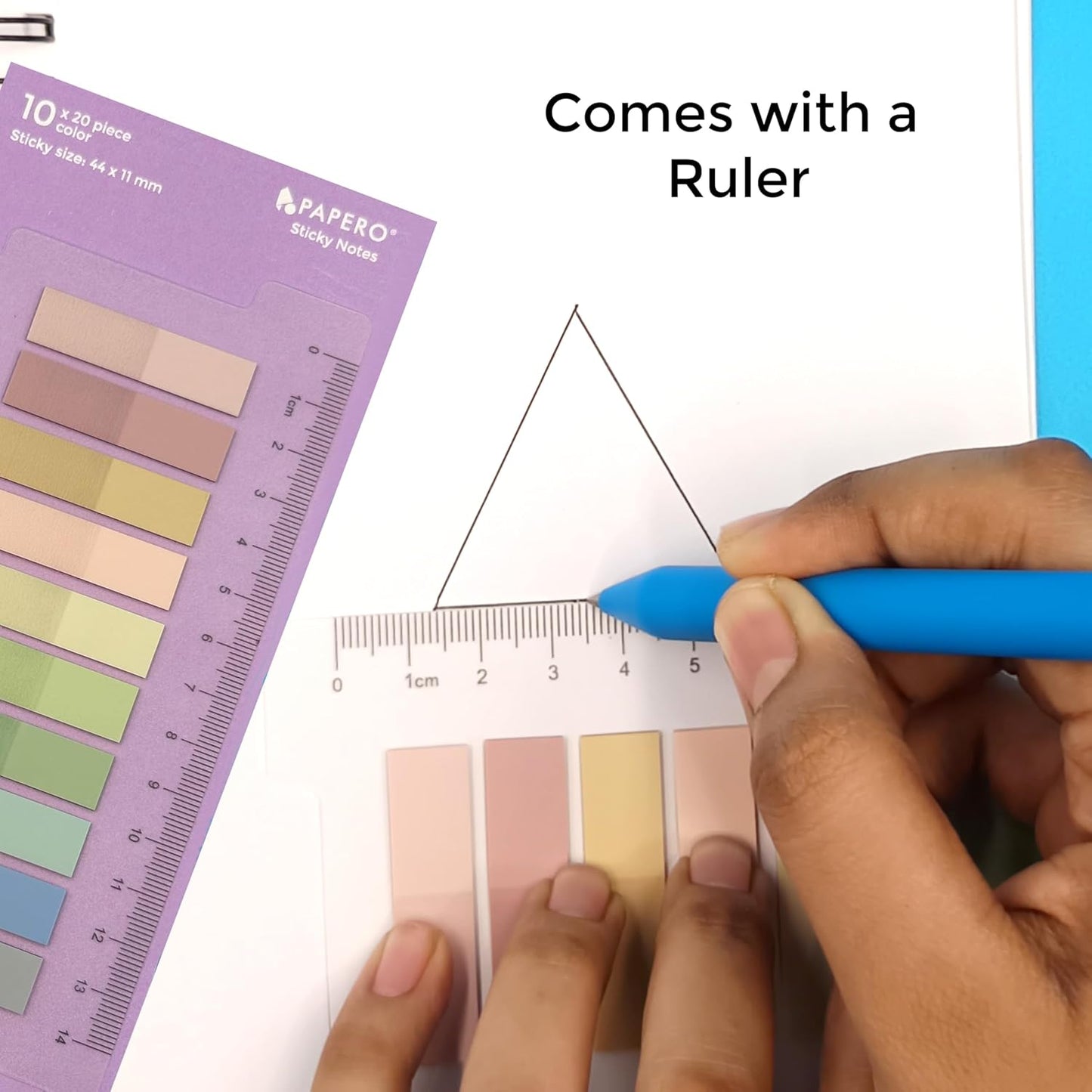 Transparent Sticky Book Tabs – 10 Colors