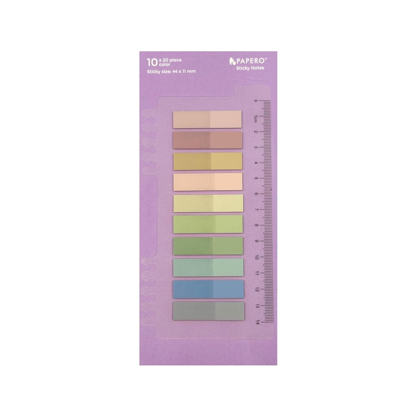 Transparent Sticky Book Tabs – 10 Colors