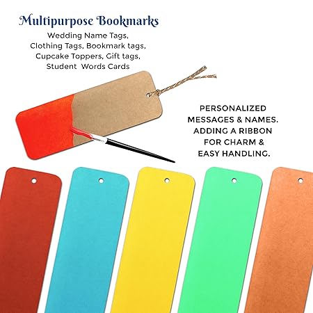Mil Board Bookmark |Versatile Page Markers for Book Lovers | Pack of 15