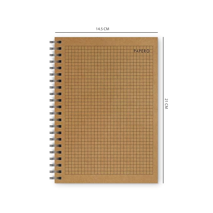 A5 Square Grid Notebook | 100 Pages | Design 5 | (Pack of 2)