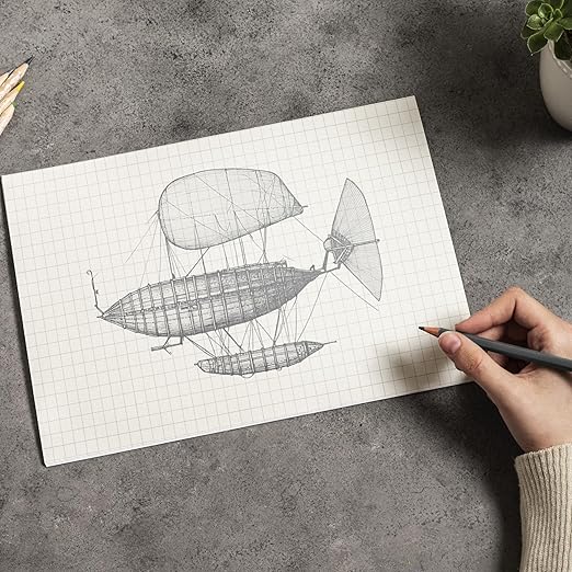 A4 Unpunched Loose Leaf Square Grid Sheet | Grid Paper