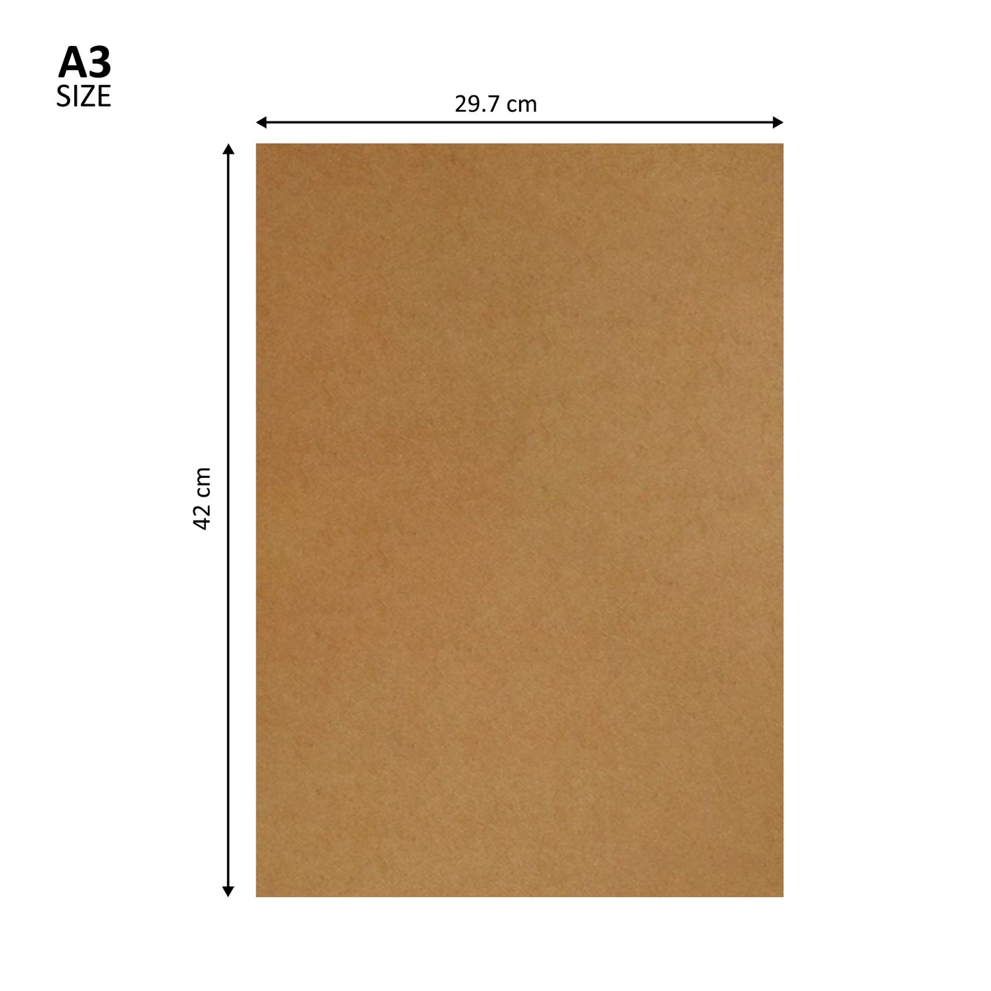 A3 Millboard Kraft Paper Sheets