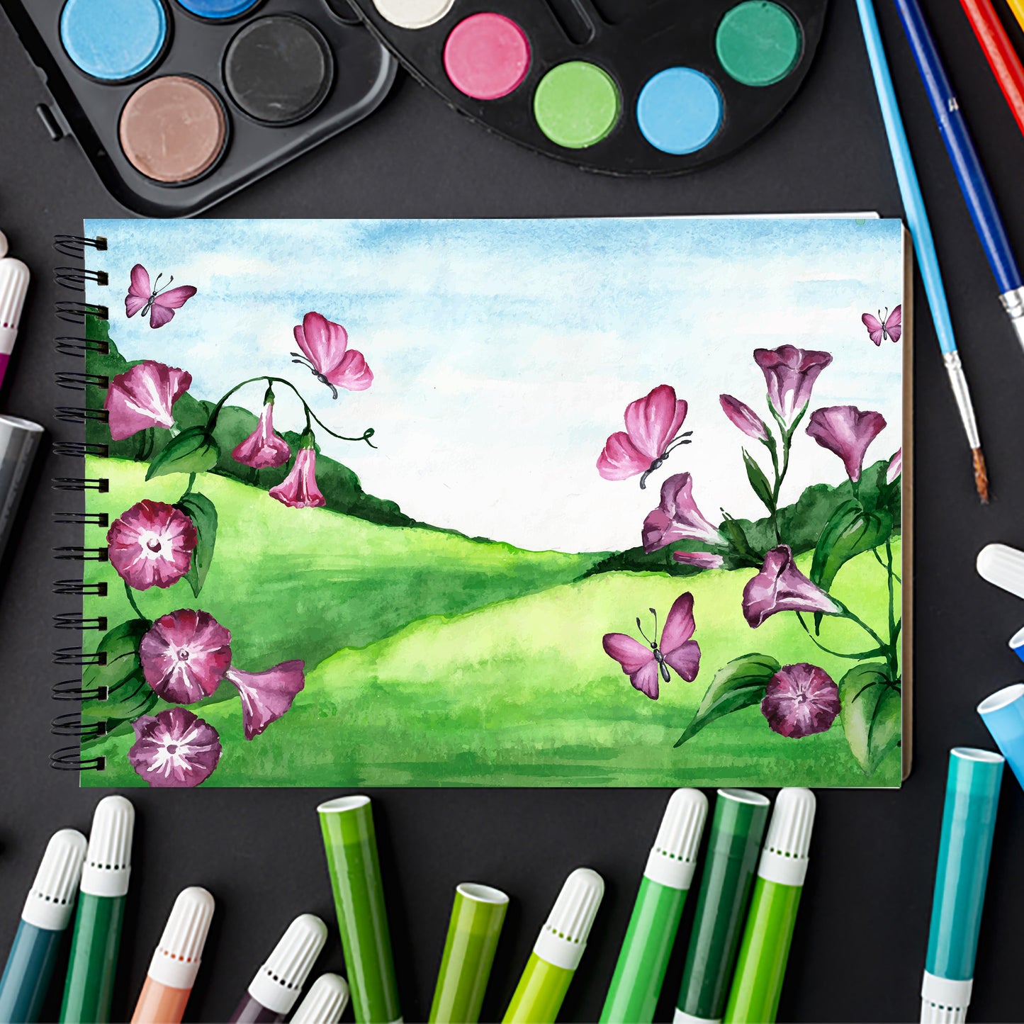 A4 Sketch Book – 140 GSM (Green paradise)