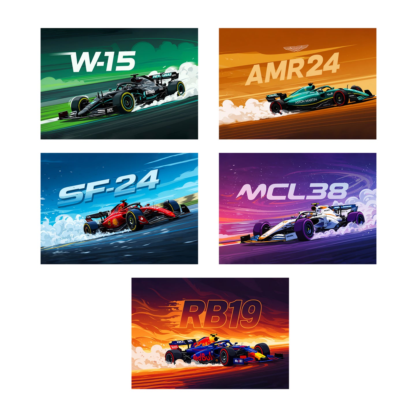F1 Car Wall Posters
