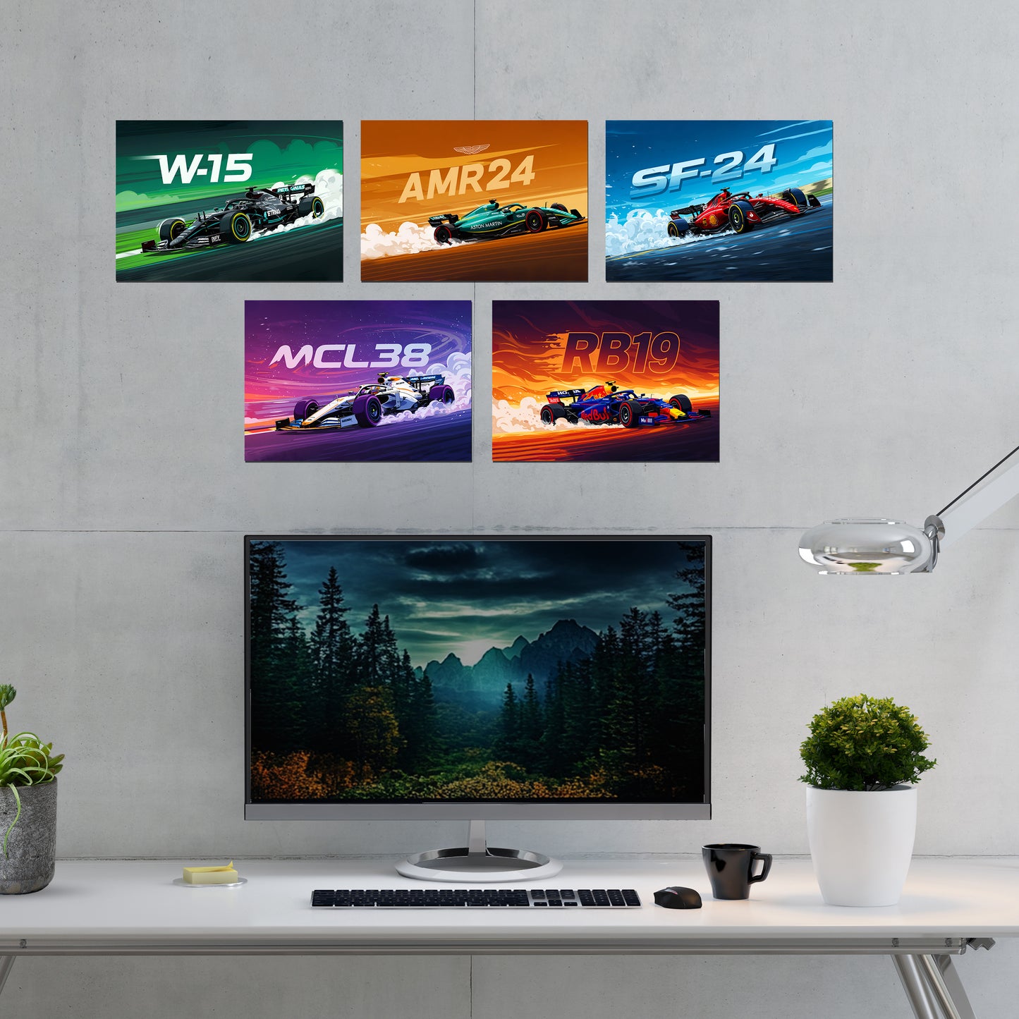 F1 Car Wall Posters
