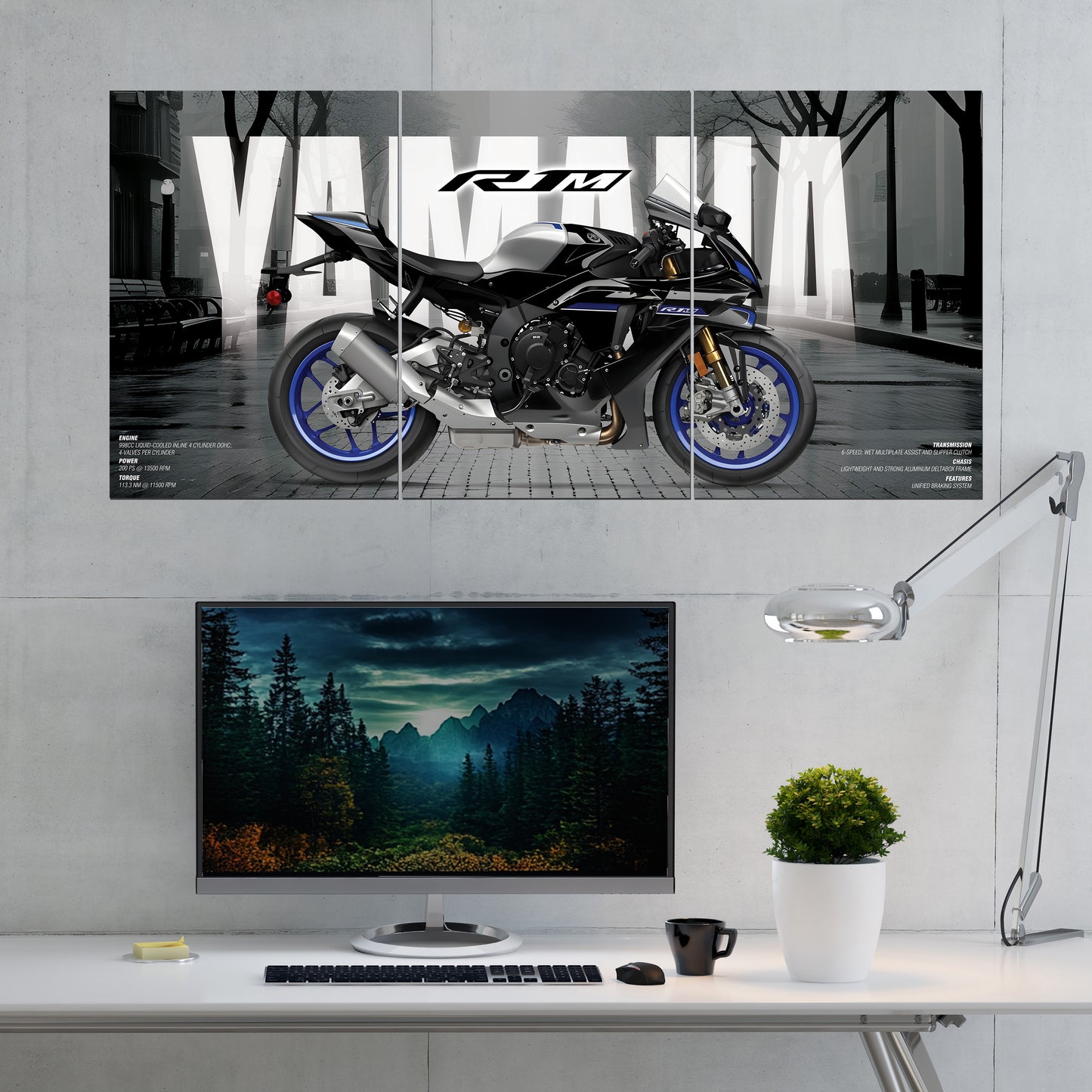 Yamaha R1M Bike Wall Poster
