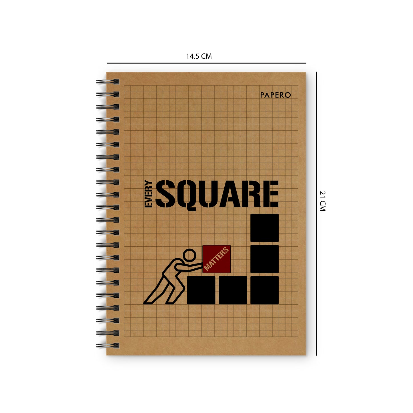 A5 Square Grid Notebook | 100 Pages | (Every Square Matters)