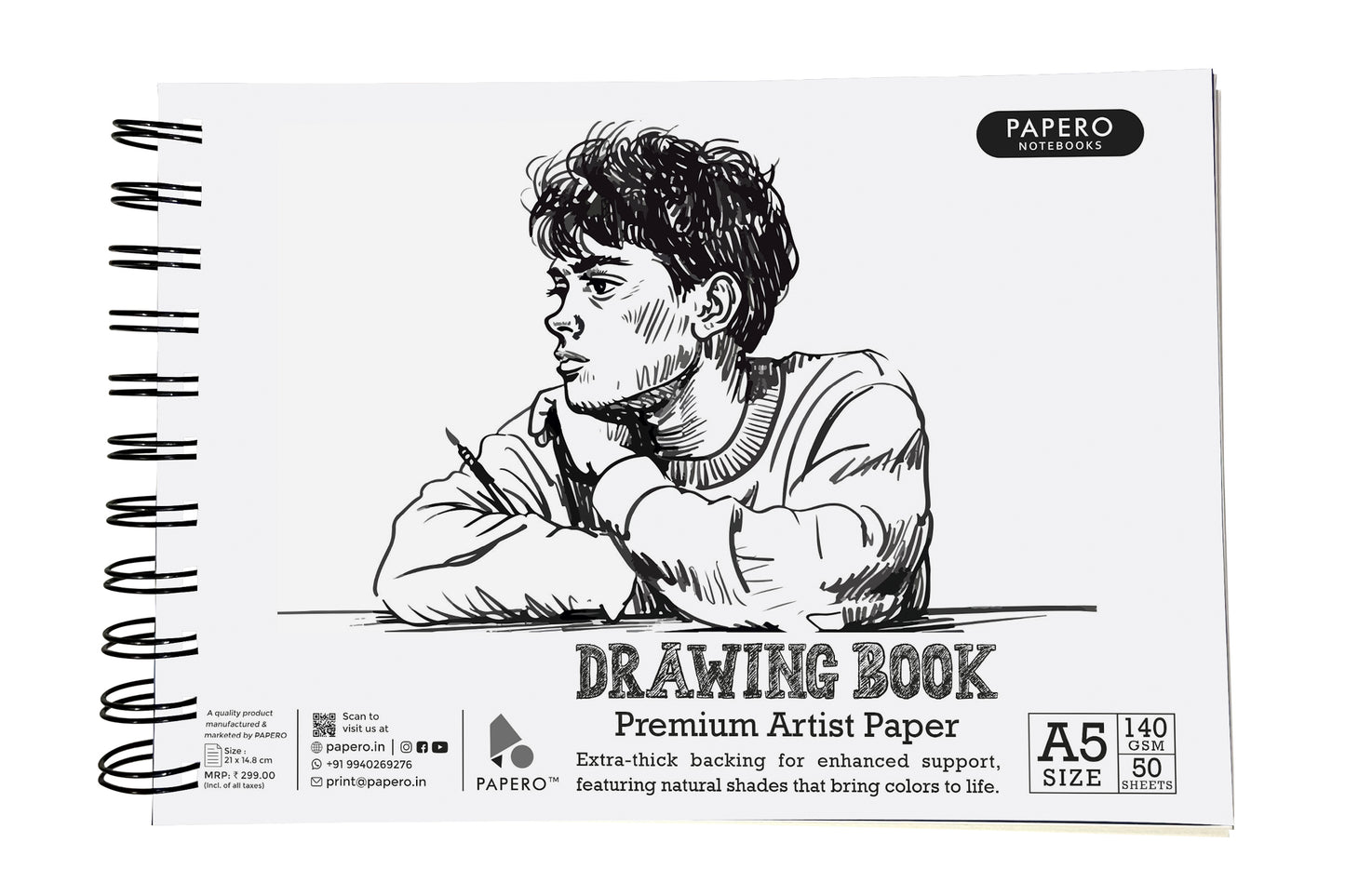 A5 Sketch | Drawing Book | Temple & Lost in Art | Pack of 2