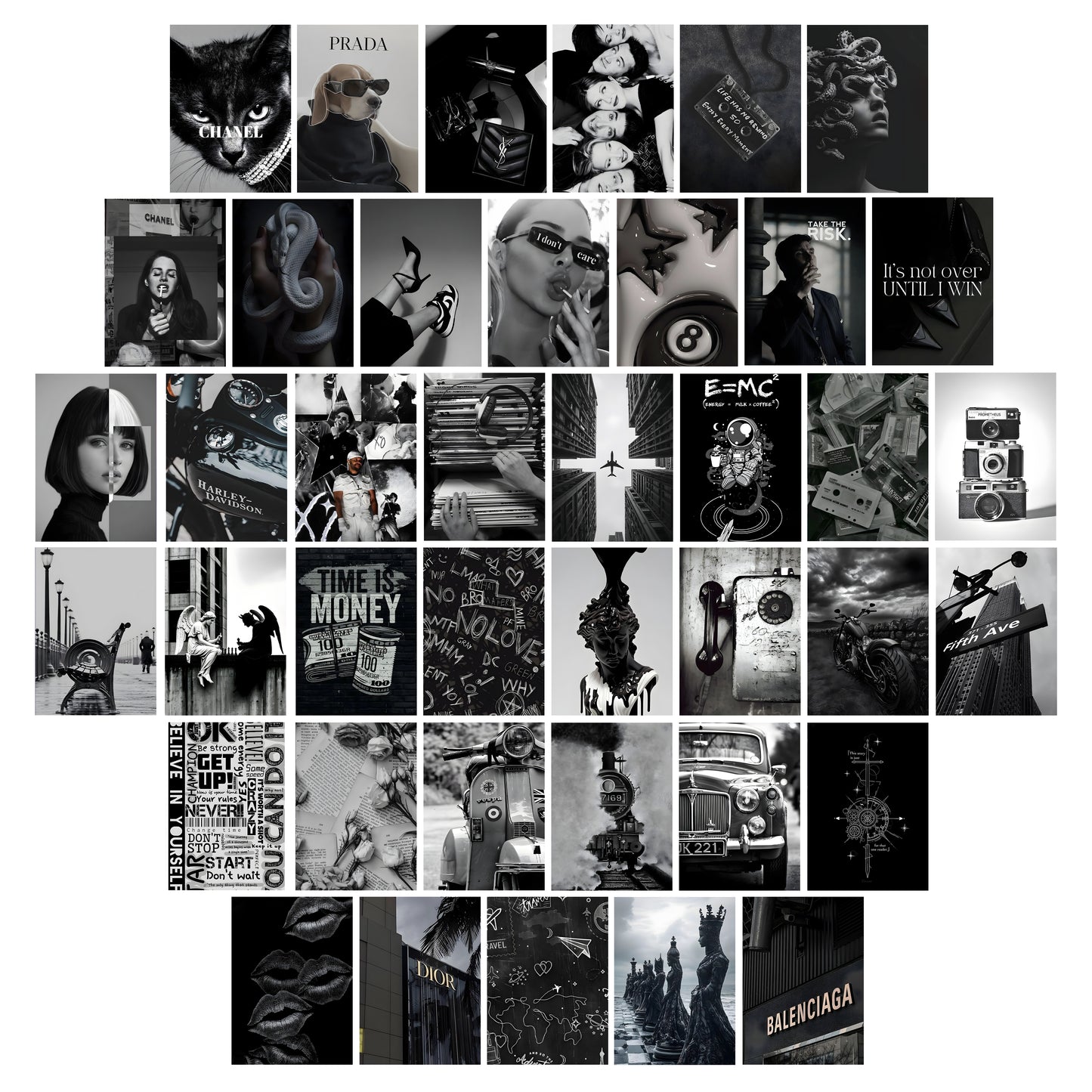 Aesthetic Black Wall Posters
