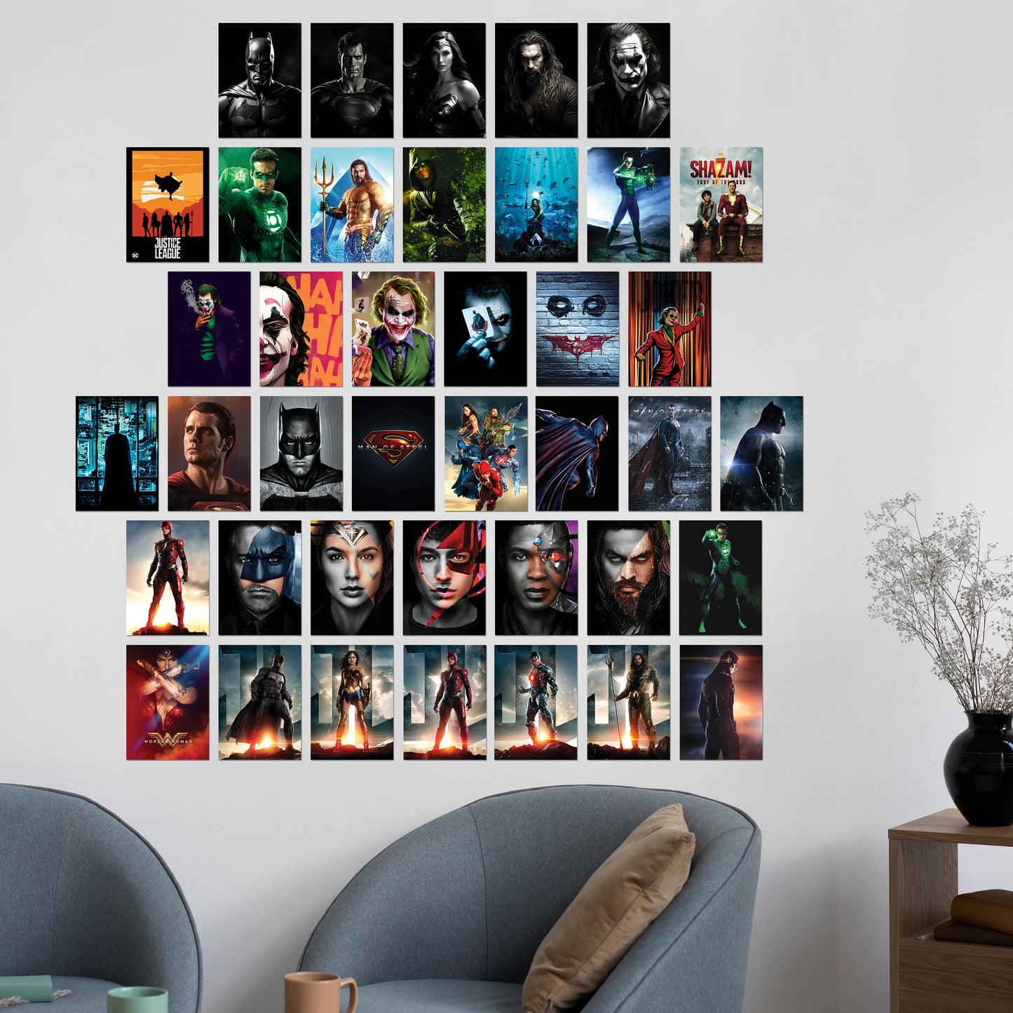 DC Series Wall Collage Kit | Set of 40 (A6 Size Posters)