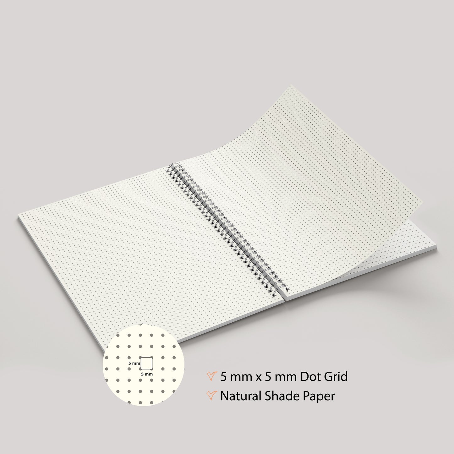 A4 Dot Grid Notebook | 100 Pages | Black