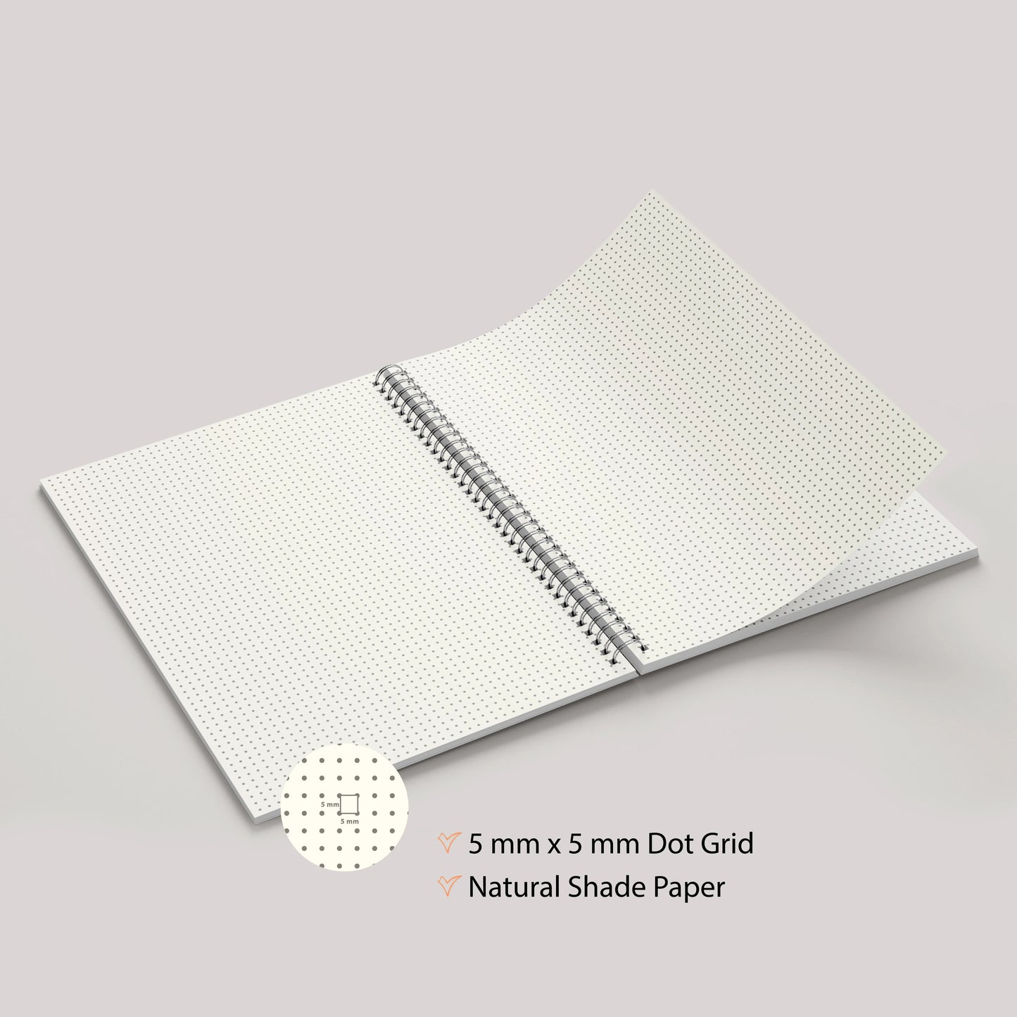 A4 Dot Grid Notebook | 100 Pages | Black