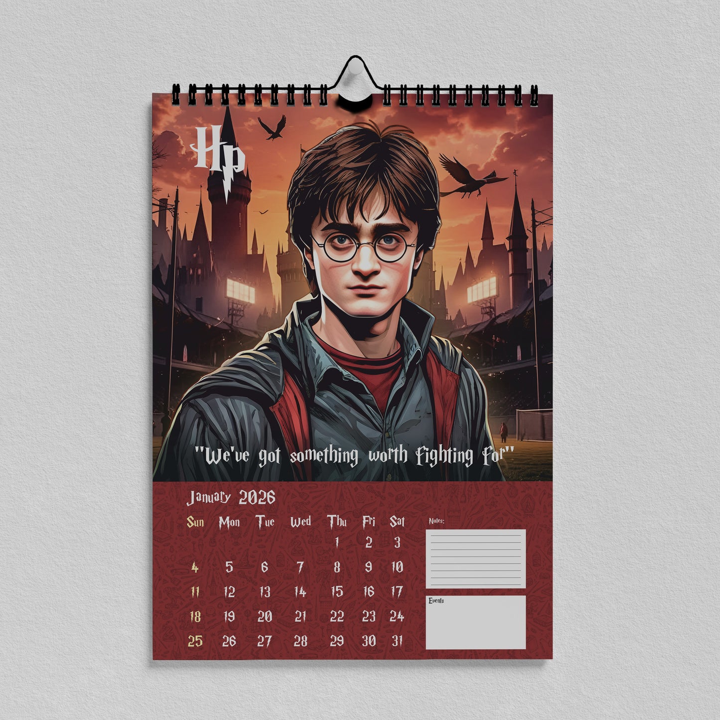 2026 Harry Potter Wall Calendar