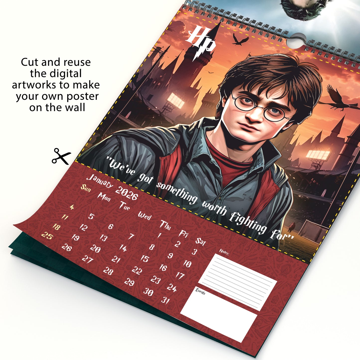 2026 Harry Potter Wall Calendar