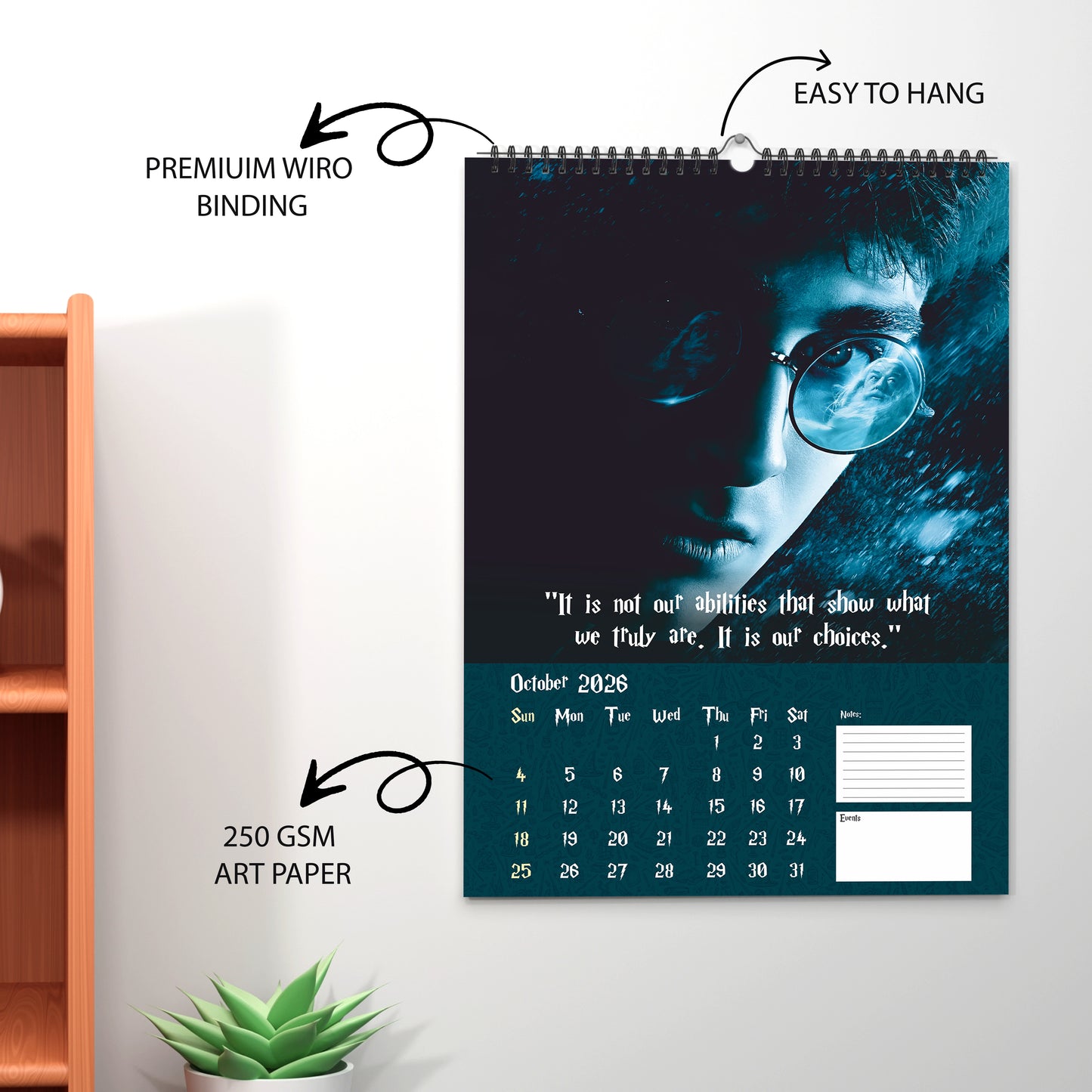 2026 Harry Potter Wall Calendar