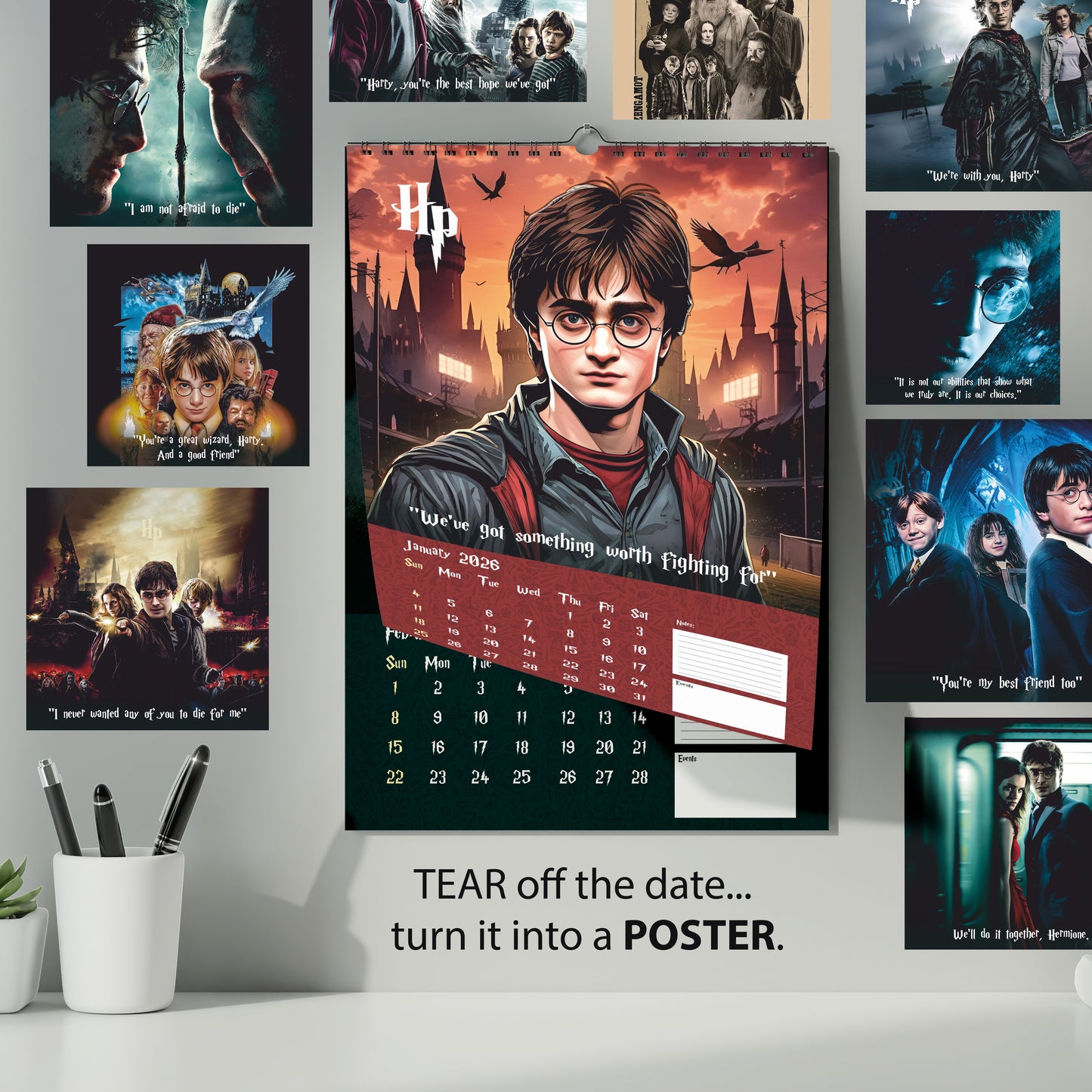2026 Harry Potter Wall Calendar