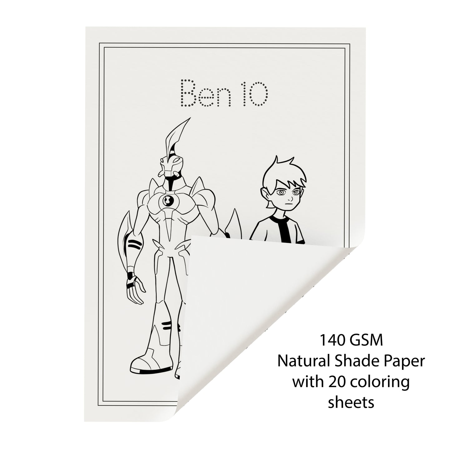 Kids Colouring Paper | Cartoon Characters-Themed Sheets