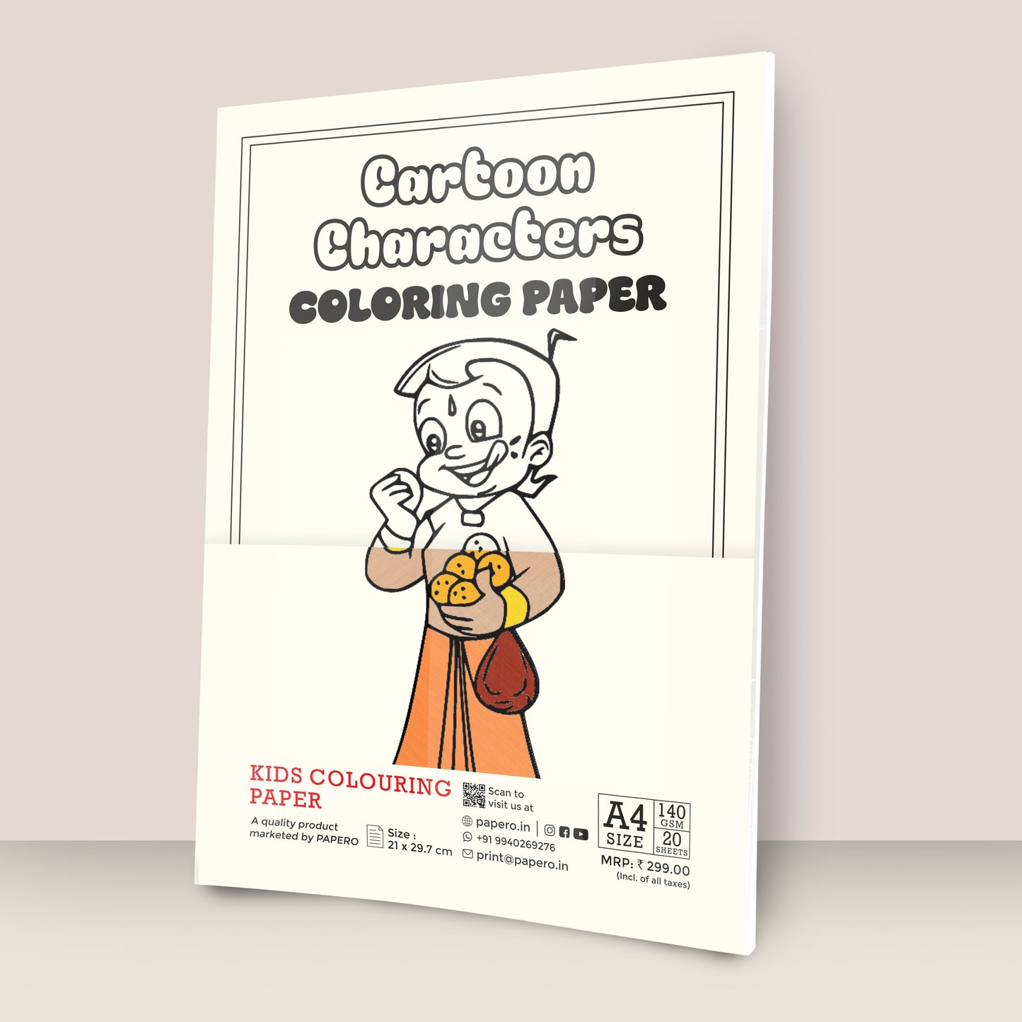 Kids Colouring Paper | Cartoon Characters-Themed Sheets