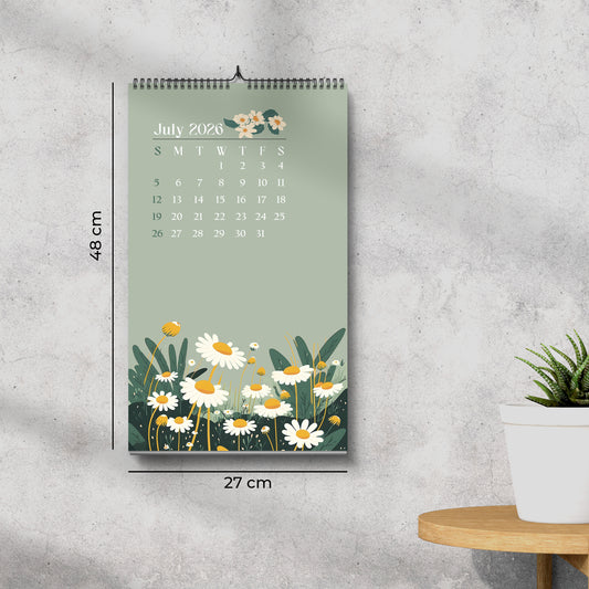2026 Elegant Wall Calendar
