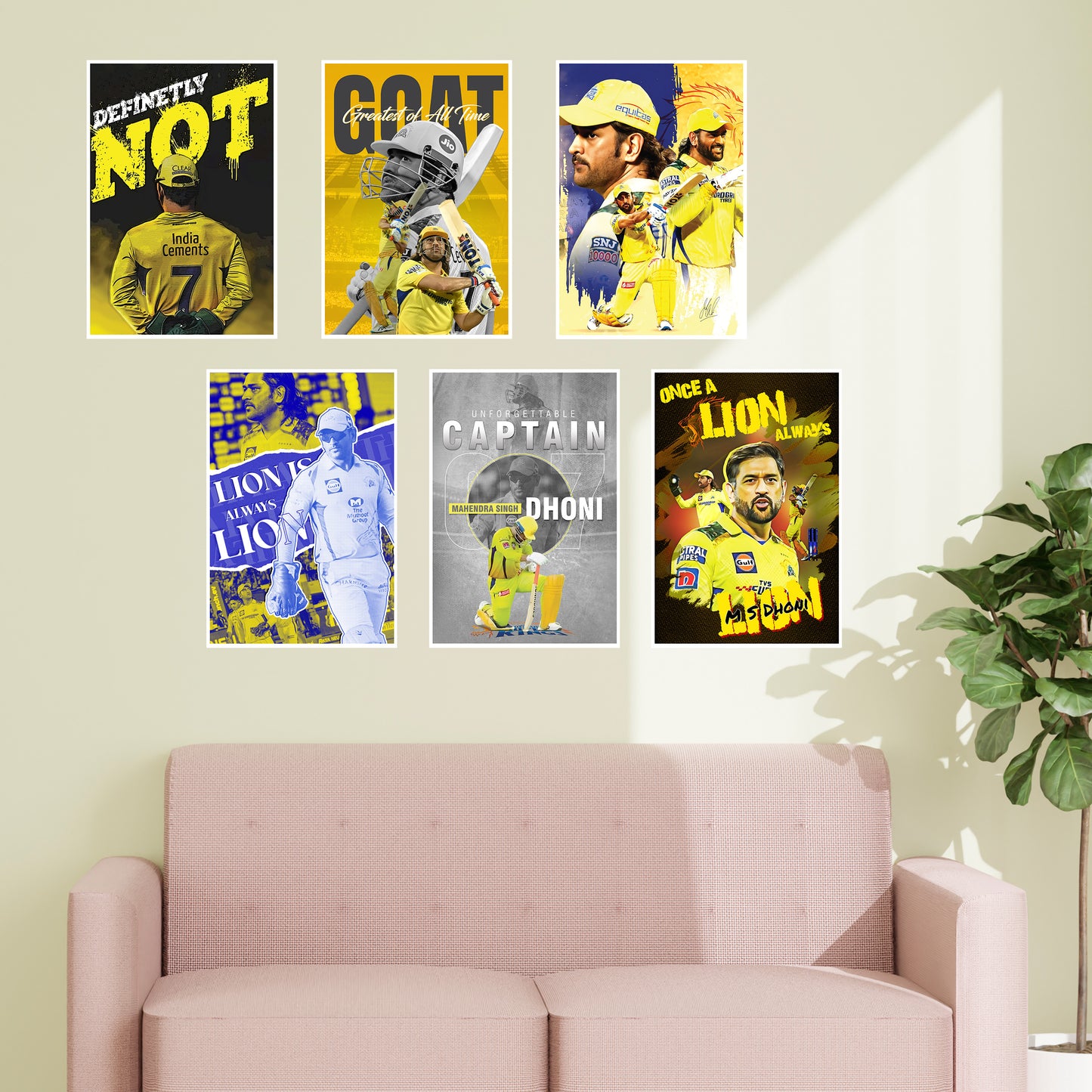 MS Dhoni Wall Posters