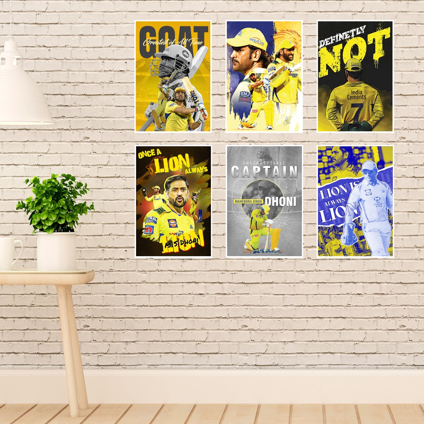 MS Dhoni Wall Posters