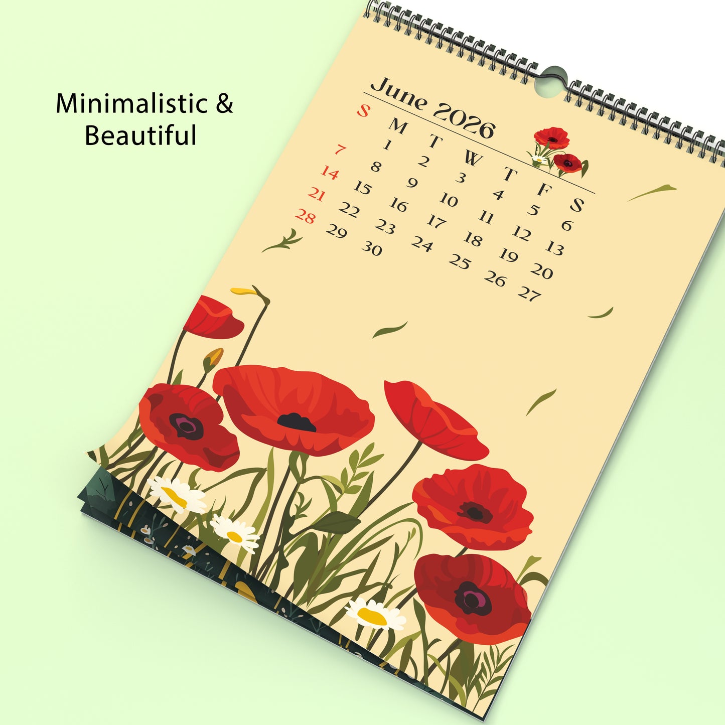 2026 Elegant Wall Calendar