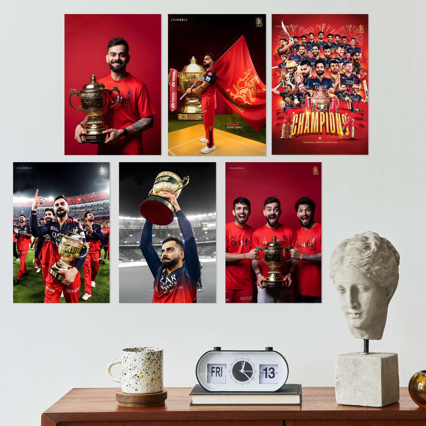 RCB Champions Wall Posters