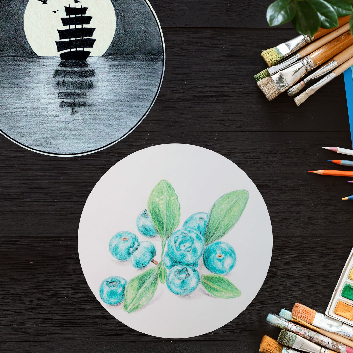 Round Loose Leaf Sketch Paper | 140 GSM | 10-Inch Diameter