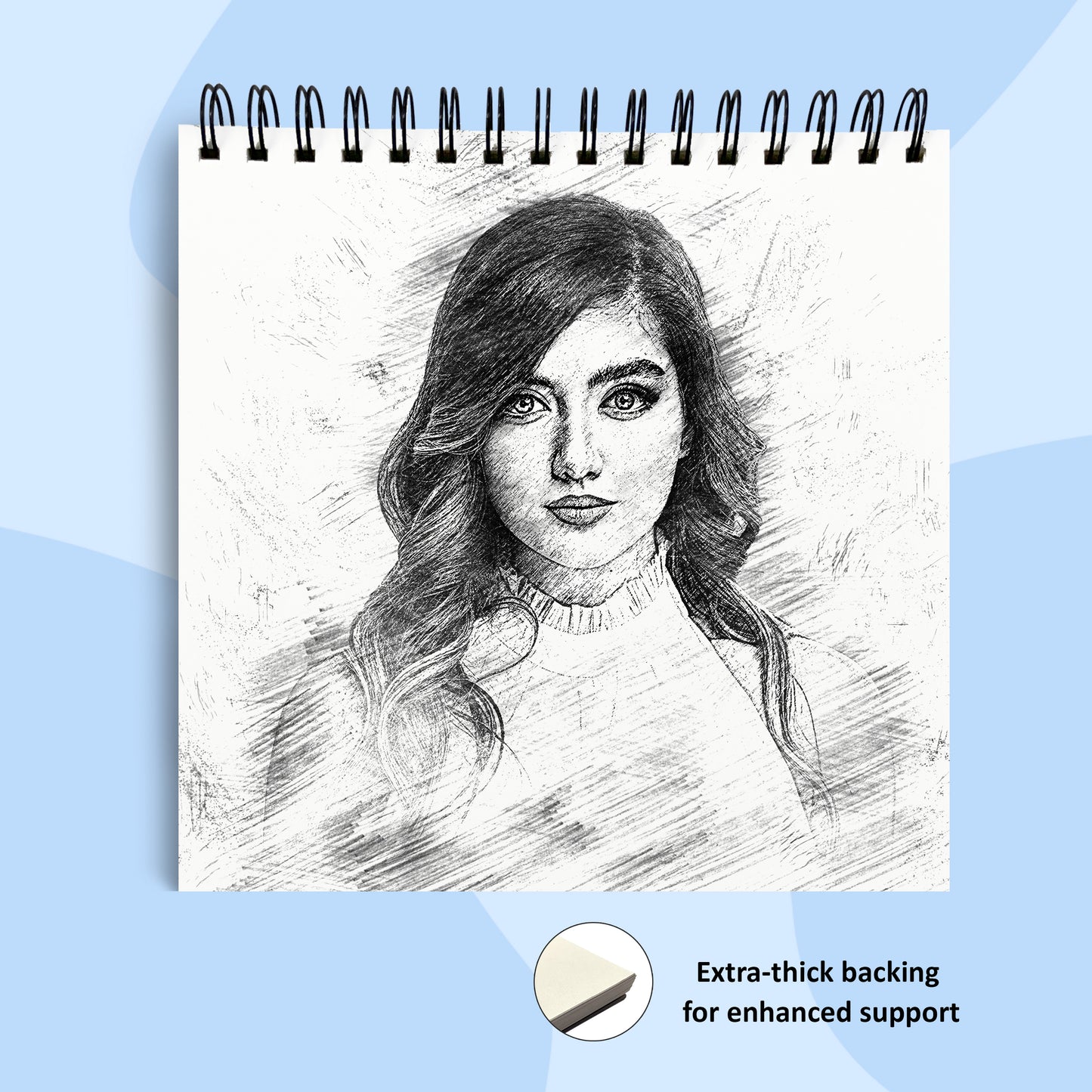 Square Sketch Book – 140 GSM | Charminar