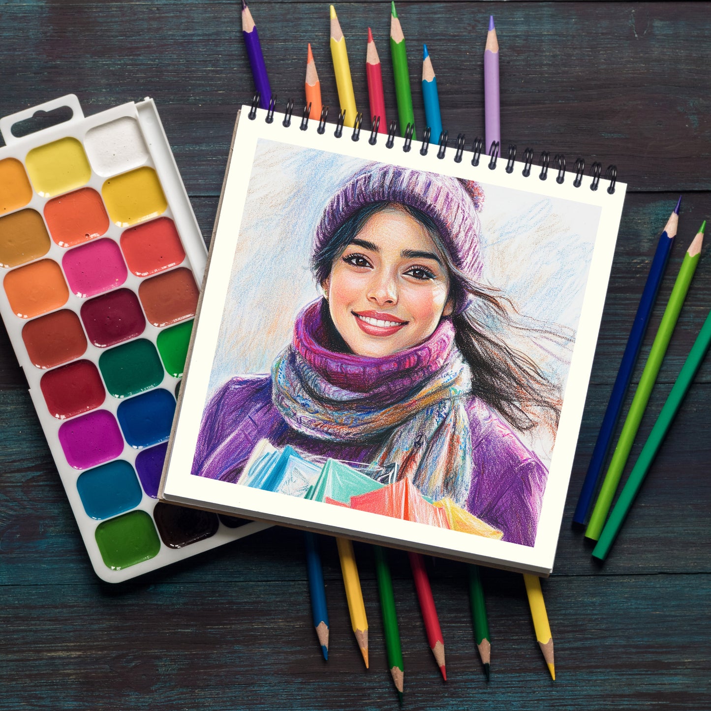 Square Sketch Book – 140 GSM | Charminar