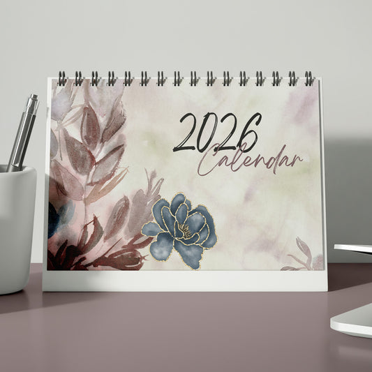 Premium A5 Desk Calendar 2026