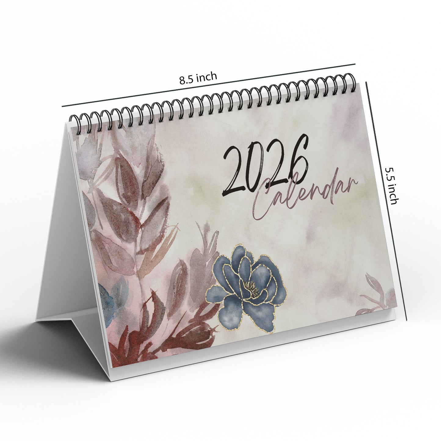 Premium A5 Desk Calendar 2026