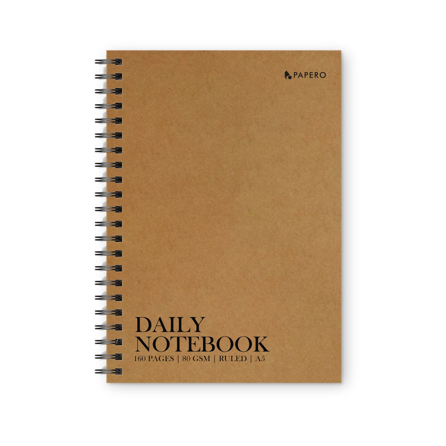 A5 Millboard Ruled Notebook | Beige