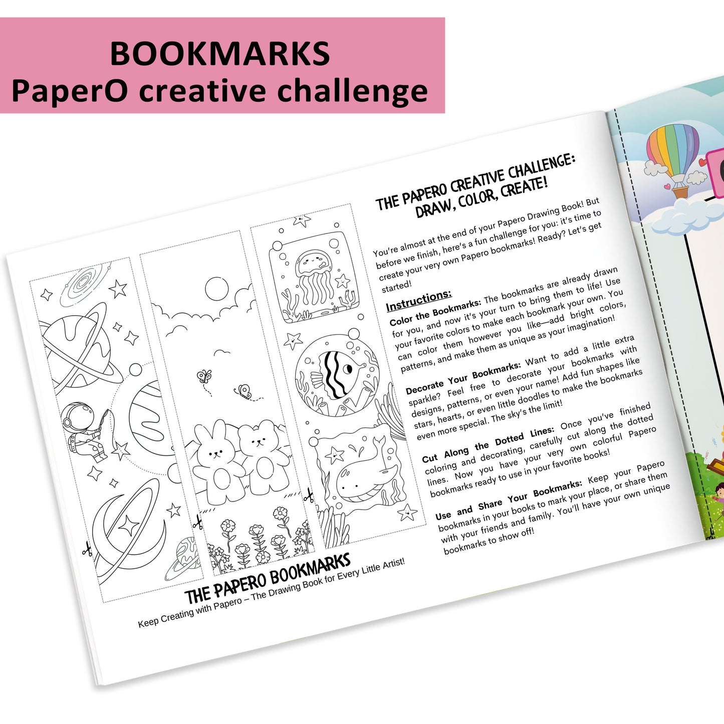 A4 Drawing Book for Kids | Jungle Theme