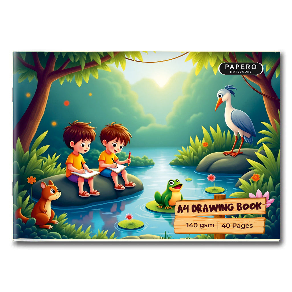 A4 Drawing Book for Kids | Jungle Theme