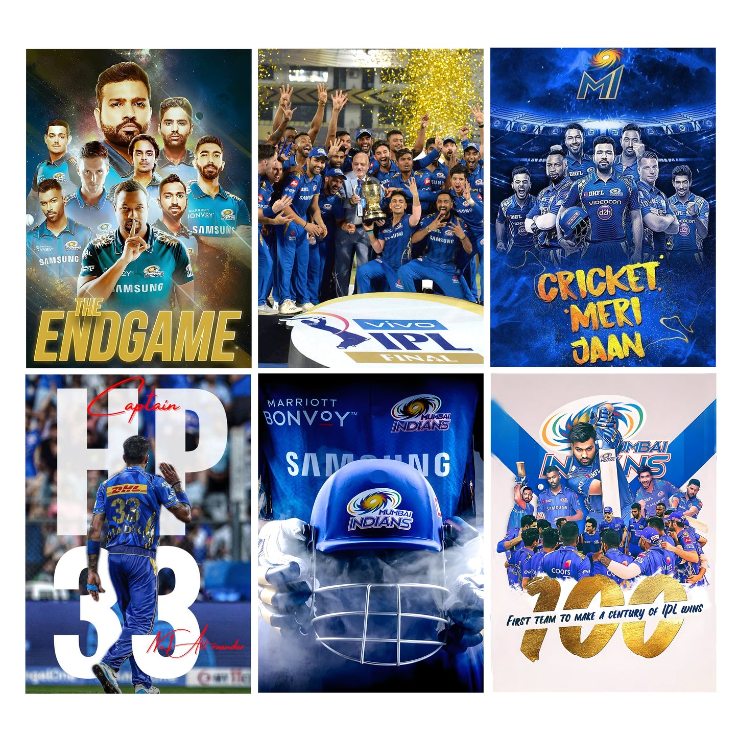 Mumbai Indians Wall Posters