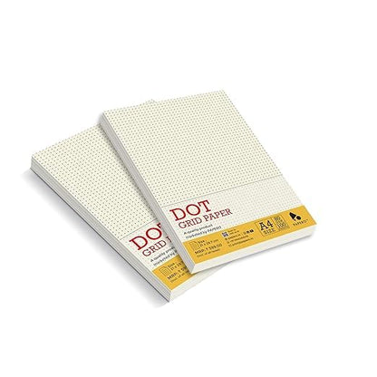 A4 Unpunched Loose Leaf Dot Grid sheets | Grid Paper