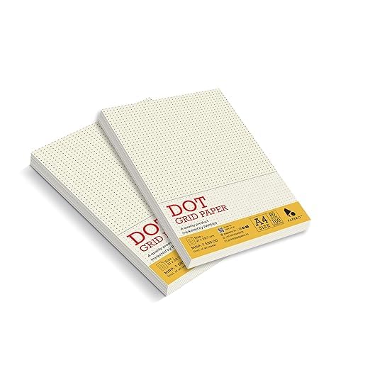 A4 Unpunched Loose Leaf Dot Grid sheets | Grid Paper