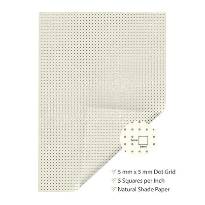 A4 Unpunched Loose Leaf Dot Grid sheets | Grid Paper