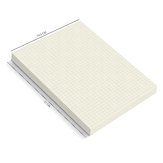 A5 Unpunched Loose Leaf Square Grid Sheet | Grid Paper