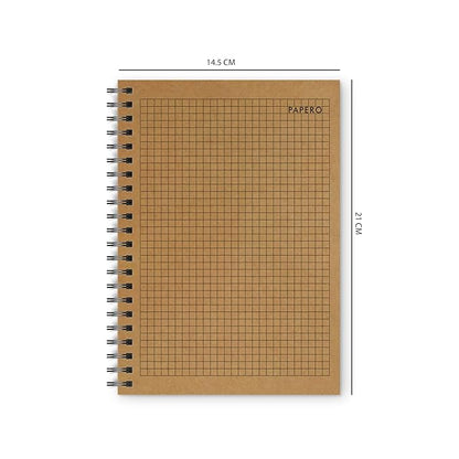 A5 Square Grid Notebook | 100 Pages | Design 5 | (Pack of 2)