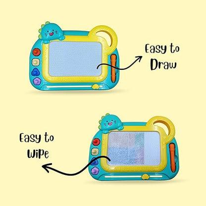 Magic Slate – 2-in-1 Magnetic Erasable Drawing & Writing Board | Educational Doodle Pad Toy for Kids (Green, Pack of 1) | Fun Learning Toy for Boys & Girls Ages 3+