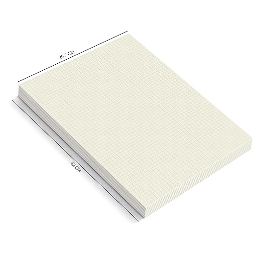 A3 Unpunched Loose Leaf Square Grid Sheet | Grid Paper