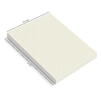 A3 Unpunched Loose Leaf Square Grid Sheet | Grid Paper