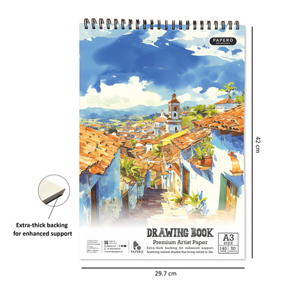 A3 Sketch Book – 140 GSM 50 Sheets
