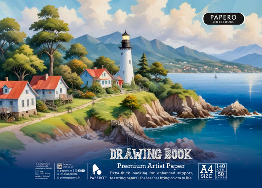 A4 Sketch Book – 140 GSM (Light House)