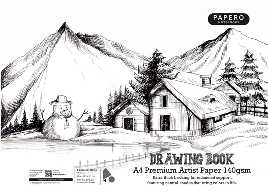 A4 Sketch | Drawing Book | Snow House