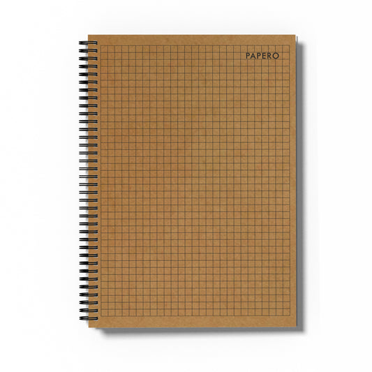 Square Grid Notebook A4 Size | 5MM Square Graph Design | 100 Pages | Grid Book