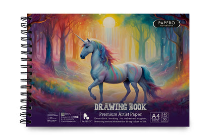 A4 Sketch Book – 140 GSM (Vivid Unicorn)